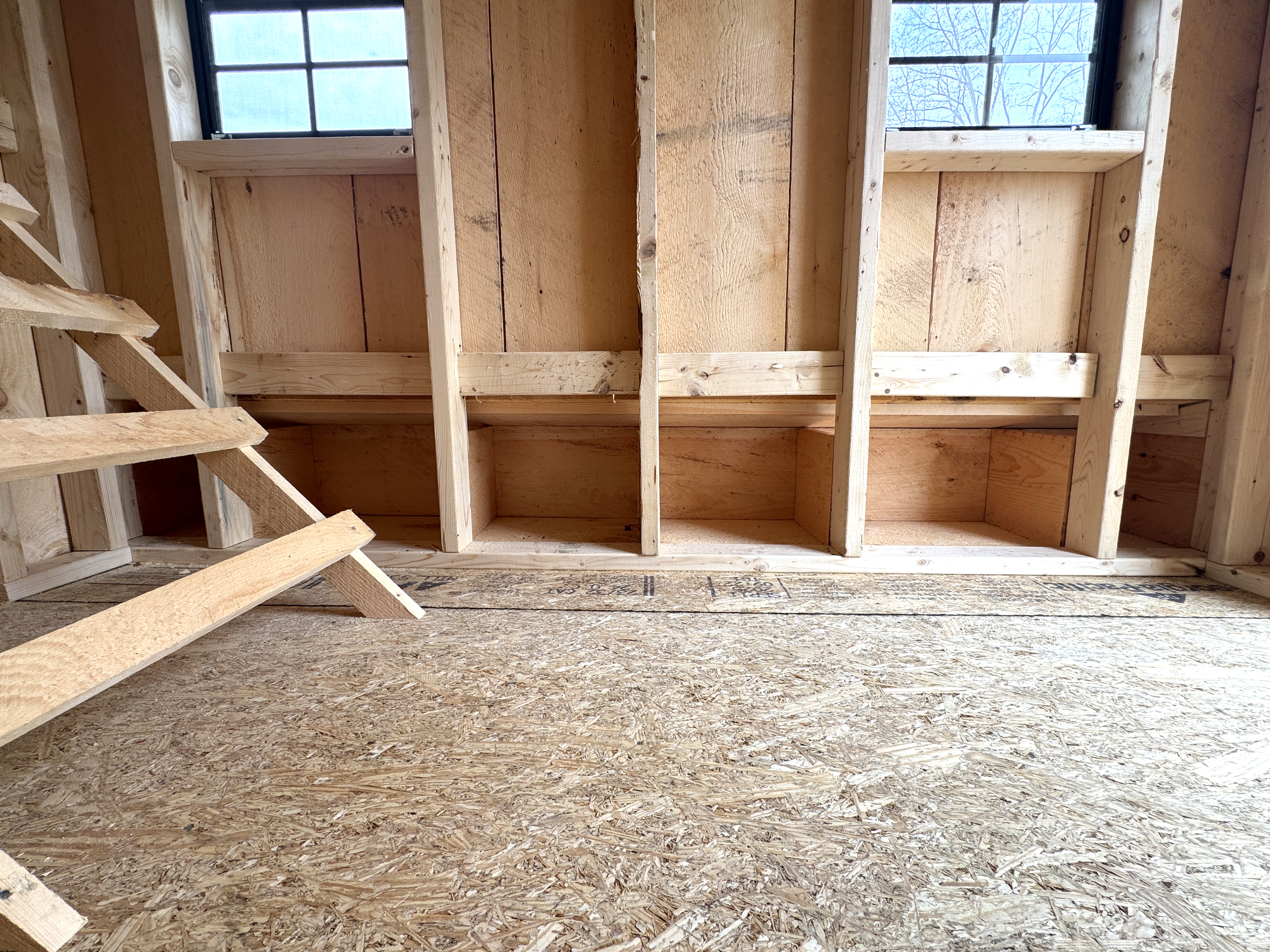 Interior shelving and loft