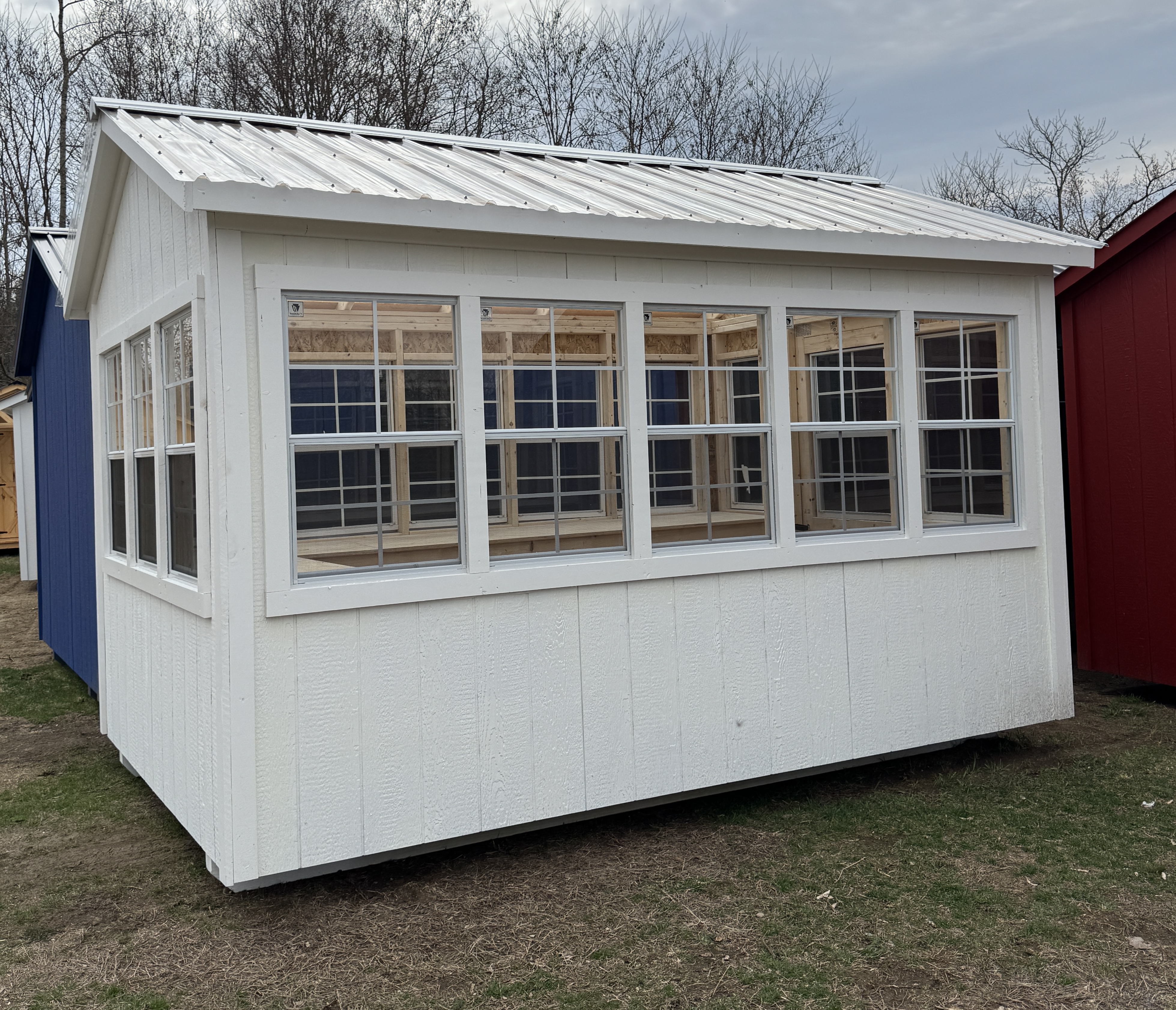 Shed with many windows